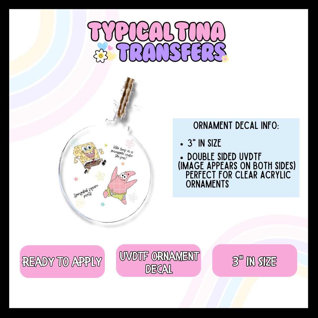 Sponge | 3" Ornament Decal